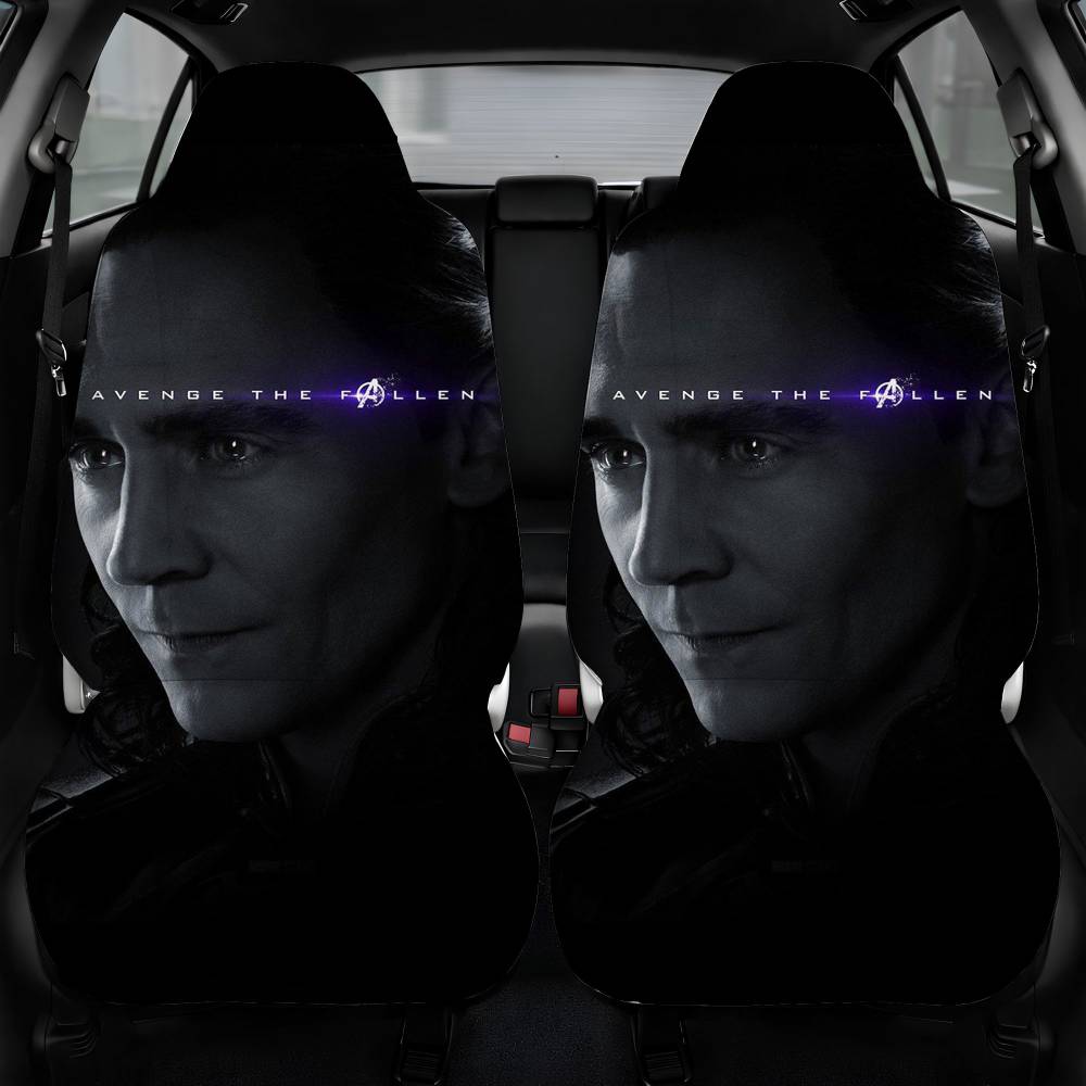 Avengers Endgame Hero Poster Marvel Art Car Seat Cover Front Pair