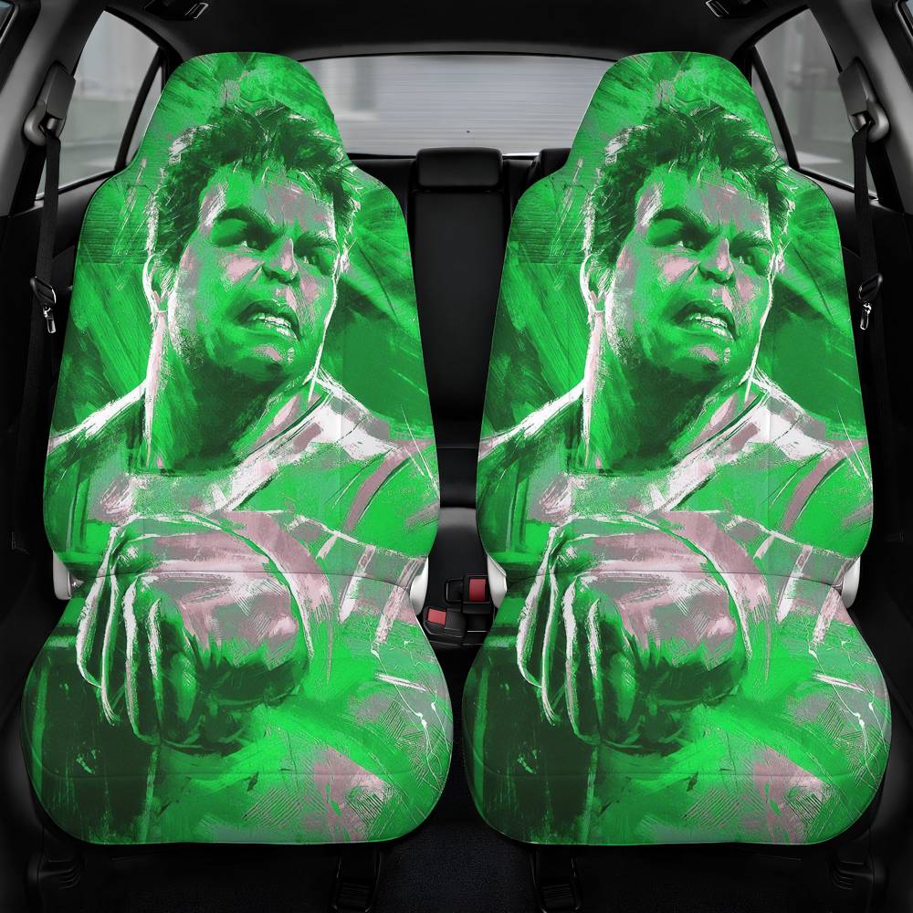 Avengers Endgame Hulk Car Seat Cover Front Pair