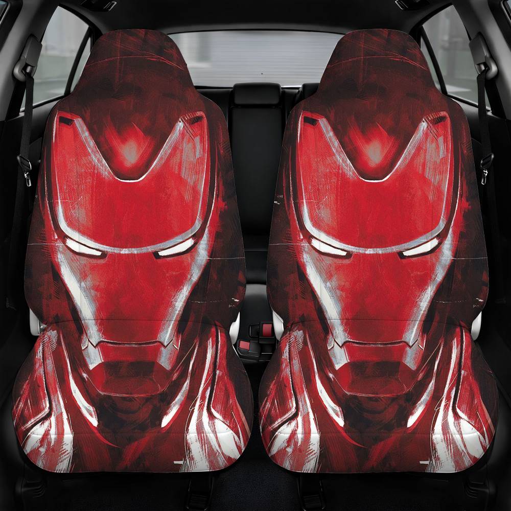 Avengers Endgame Iron Man Car Seat Cover Front Pair