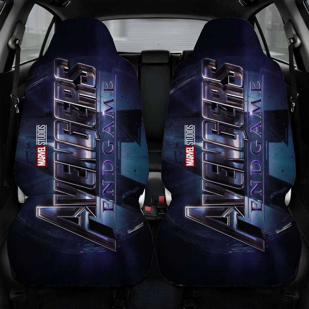 Avengers Endgame Poster Marvel Studio Car Seat Cover Front Pair