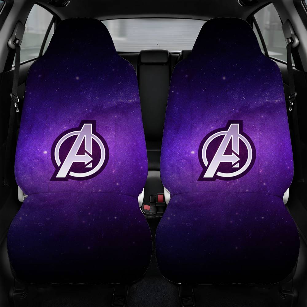 Avengers Endgame Purple Galaxy Car Seat Cover Front Pair
