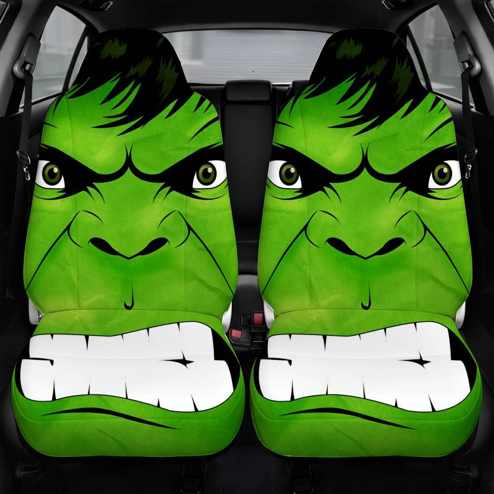 Avengers Hulk Angry Car Seat Cover Front Pair