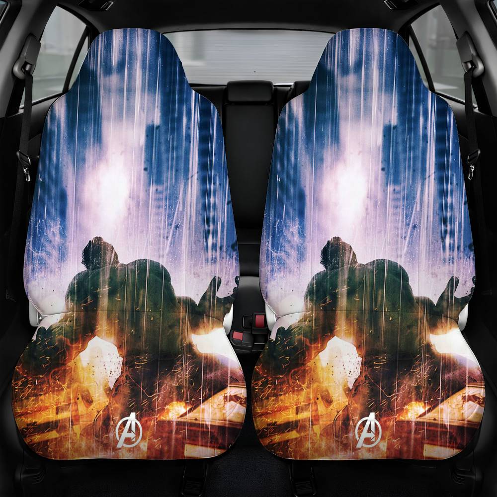 Avengers Hulk Gradasi Car Seat Cover Front Pair