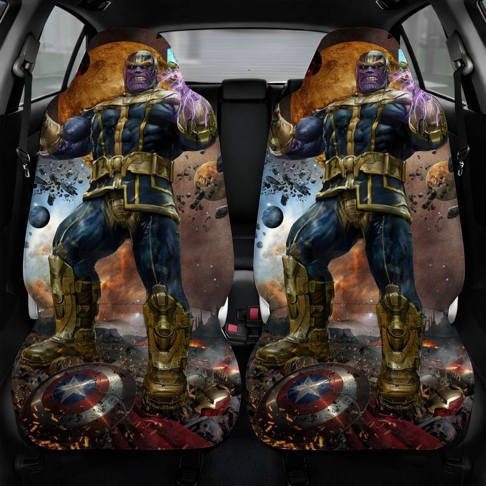 Avengers Hulk Men Key Car Seat Cover Front Pair