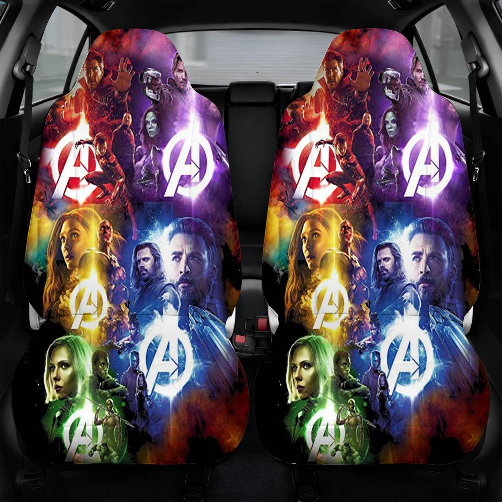 Avengers Infinity War Heroes Car Seat Cover Front Pair
