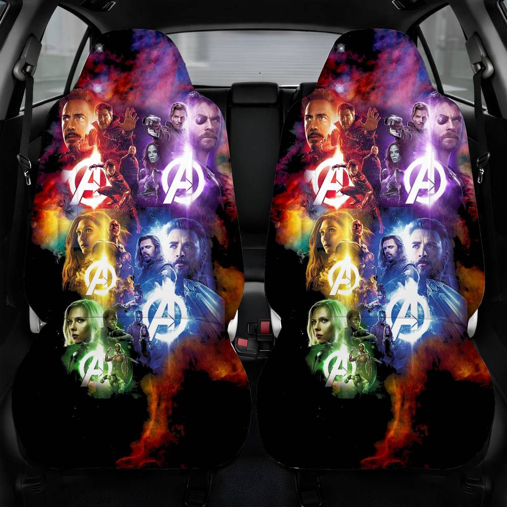 Avengers Infinity War Movie 2018 Car Seat Cover Front Pair