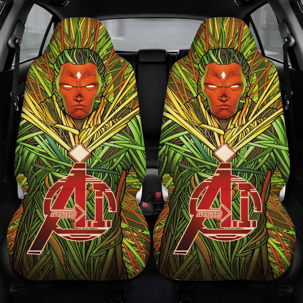 Avengers Infinity War Vision Art Car Seat Cover Front Pair