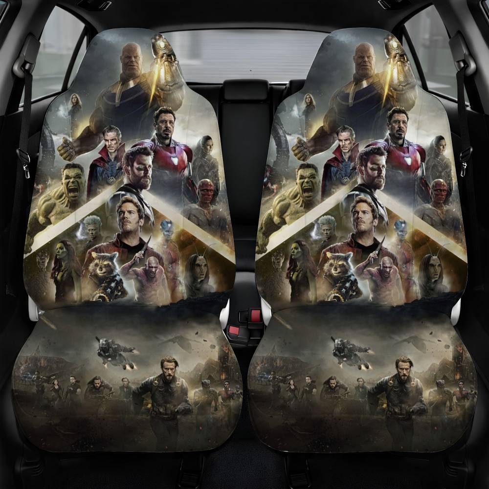Avengers Infinity War Car Seat Cover Front Pair