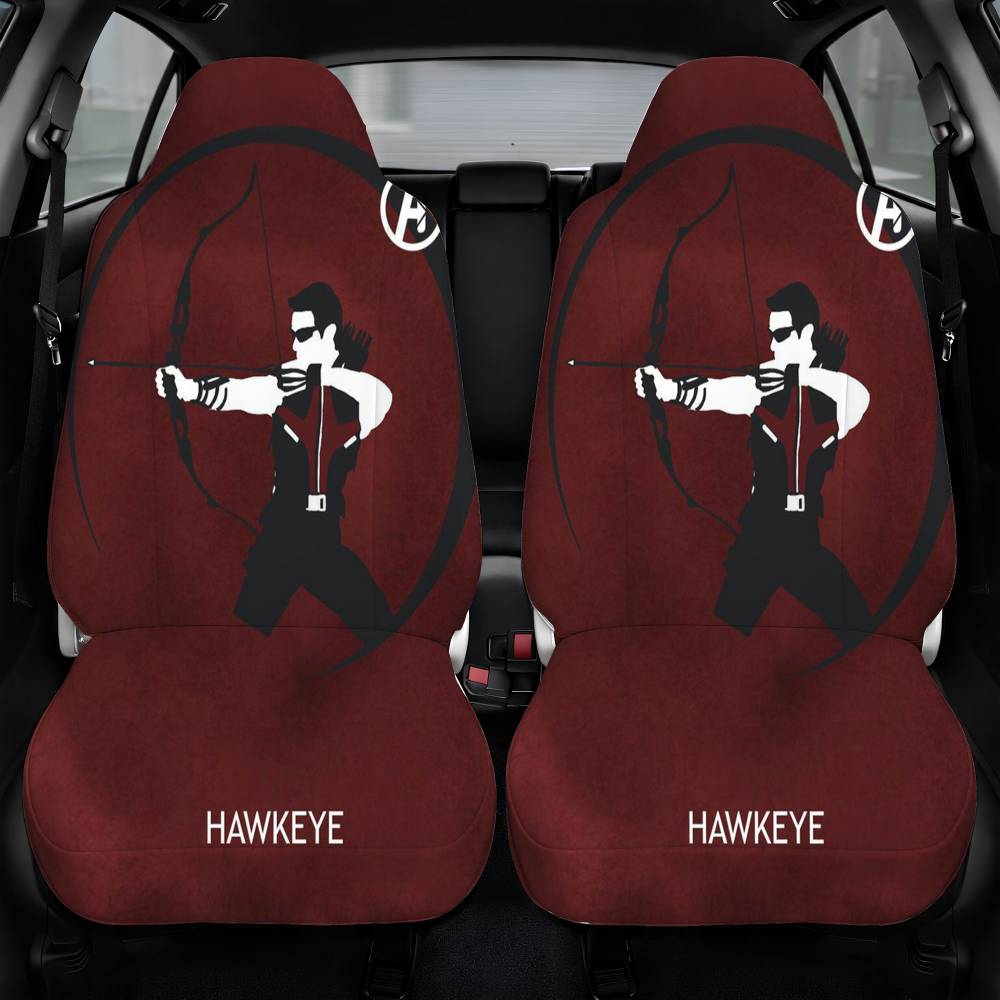 Avengers Marvel Hawkeye Car Seat Cover Front Pair