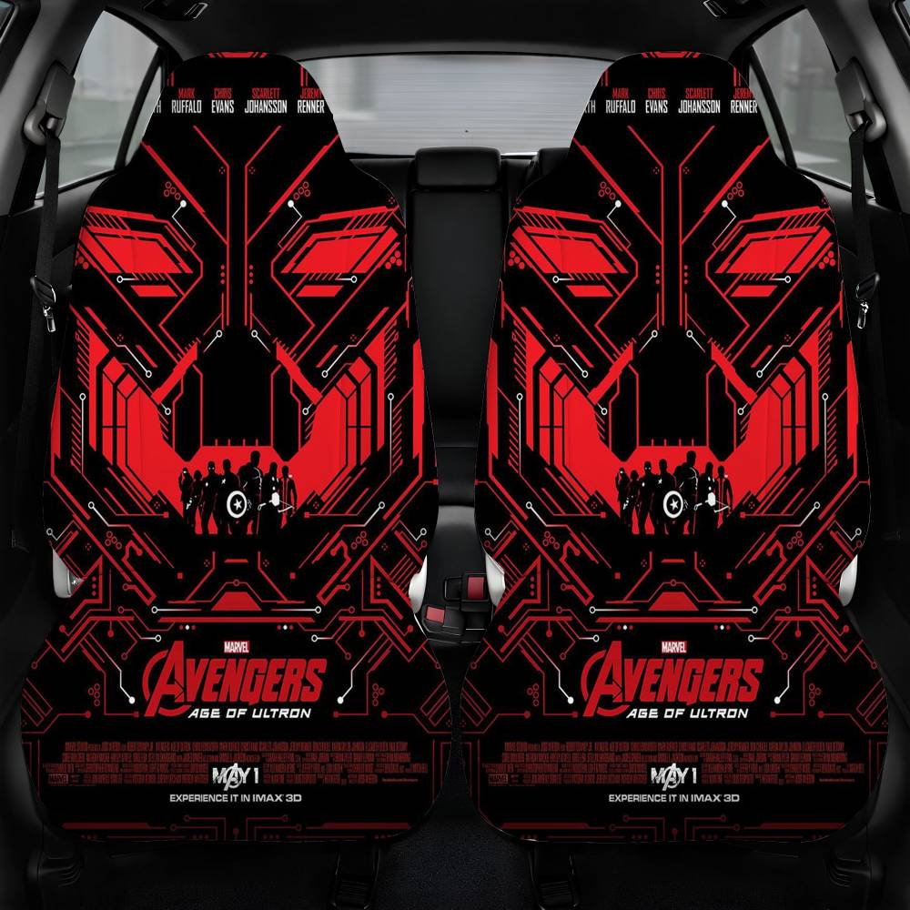 Avengers Marvel Poster Car Seat Cover Front Pair