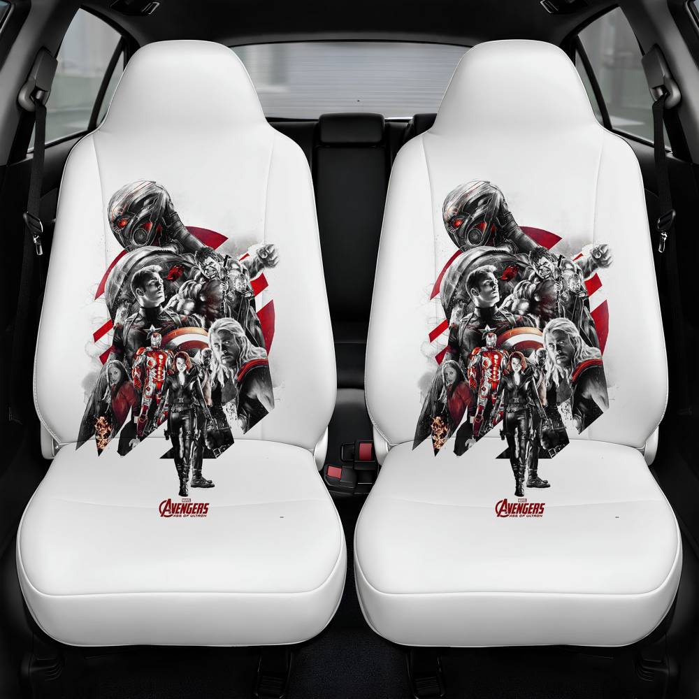 Avengers Poster Age Of Ultron Car Seat Cover Front Pair