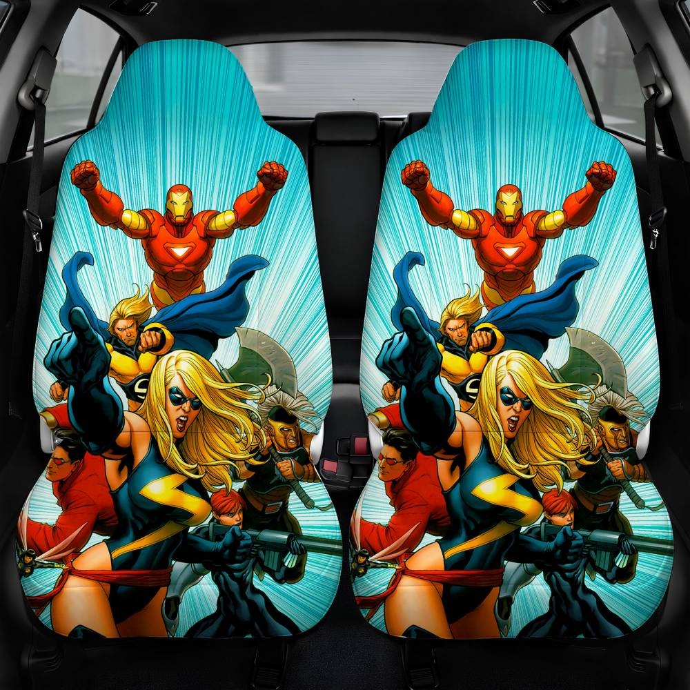 Avengers The Mighty Car Seat Cover Front Pair