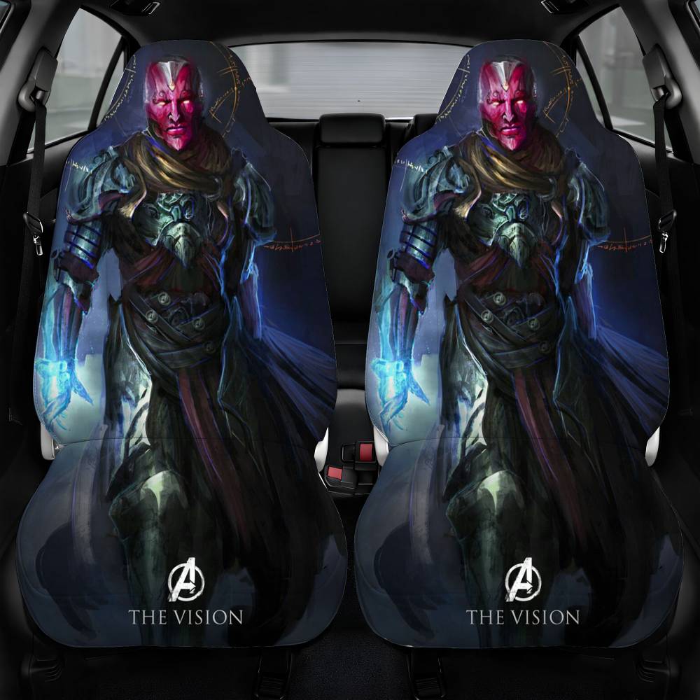 Avengers The Vision Car Seat Cover Front Pair