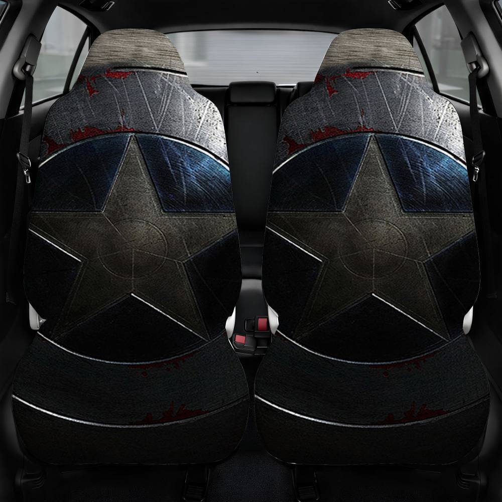 Captain America Avengers Endgame Hero Film Marvel Art Car Seat Cover Front Pair