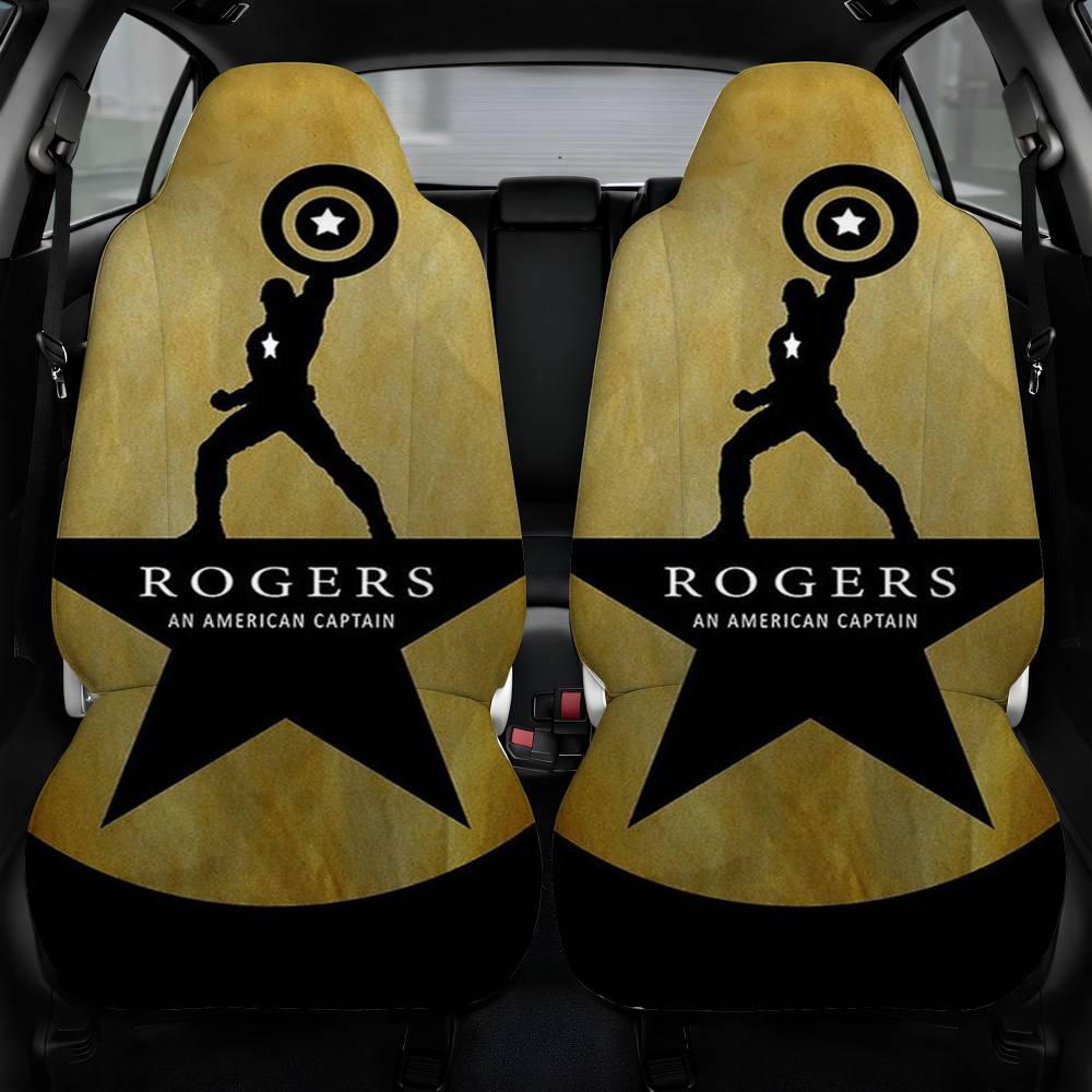 Captain America First Avengers Car Seat Cover Front Pair