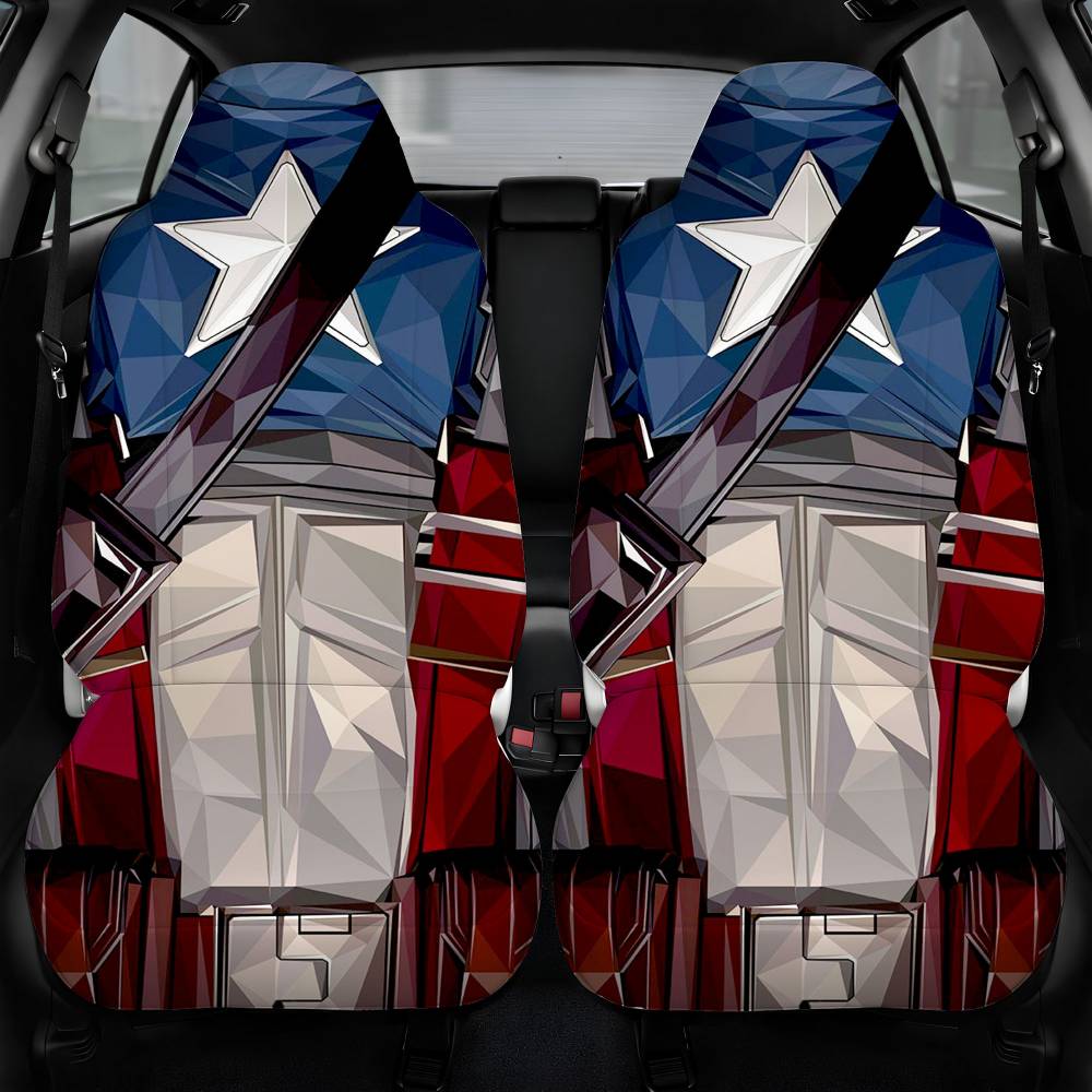 Captain America Te First Avengers Car Seat Cover Front Pair