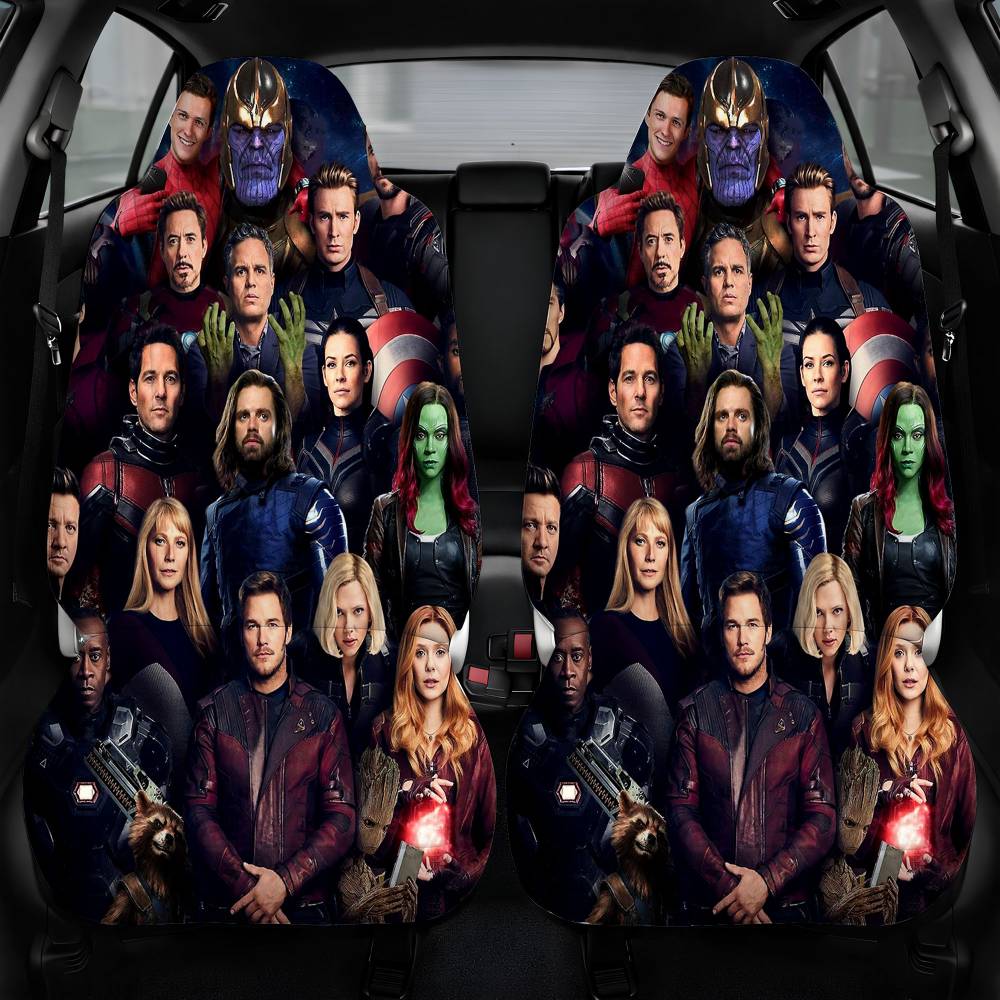 Captain Marvel Avengers Endgame Character Car Seat Cover Front Pair