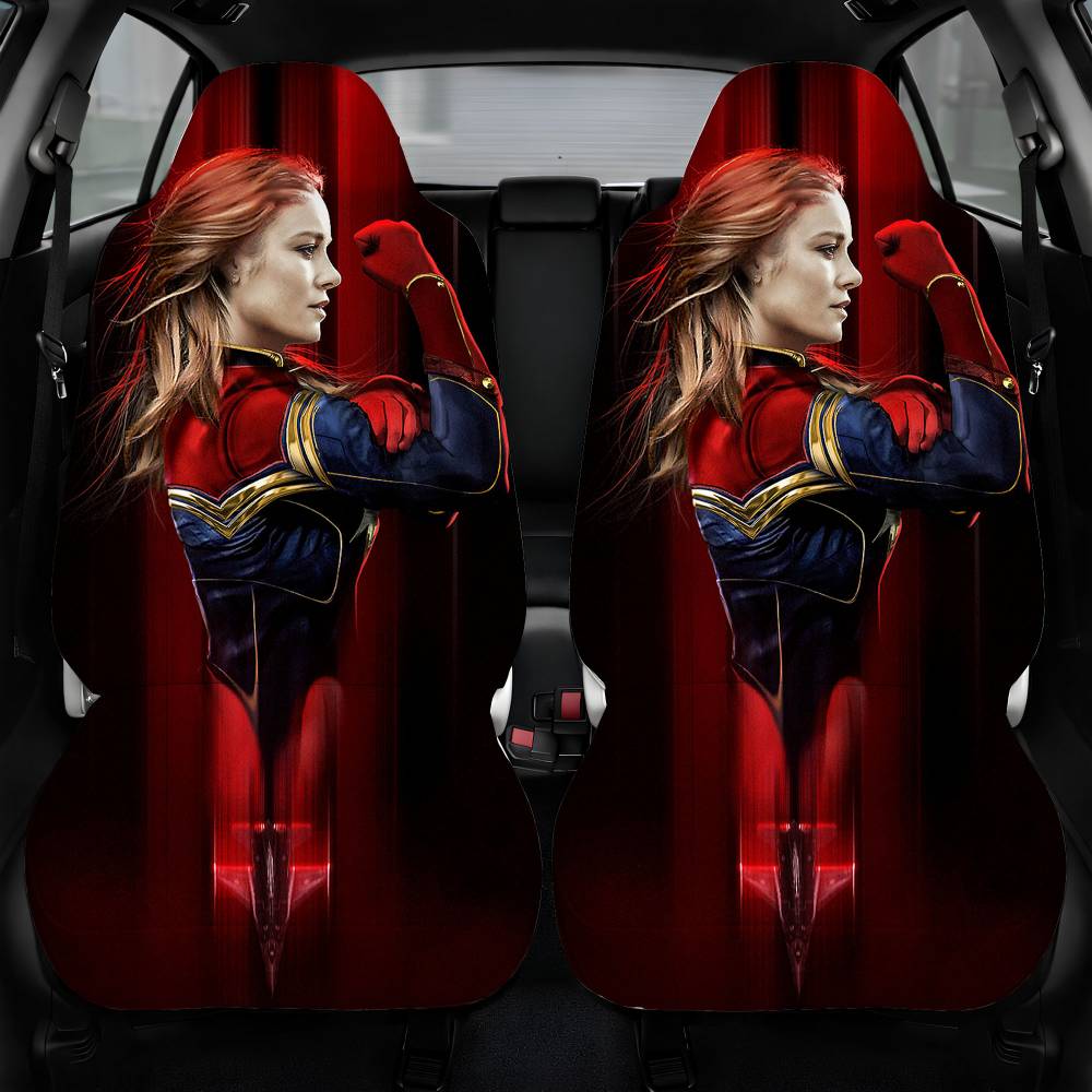 Captain Marvel X The Avengers Car Seat Cover Front Pair
