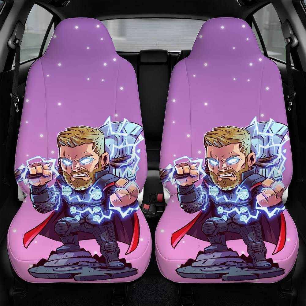 Chibi Thor Car Seat Cover Front Pair