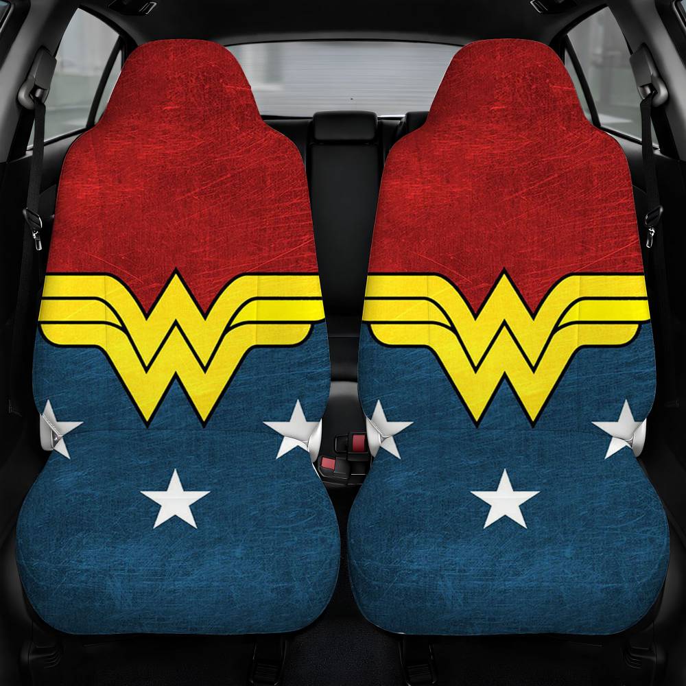 Dc Wonder Woman Icon Car Seat Cover Front Pair