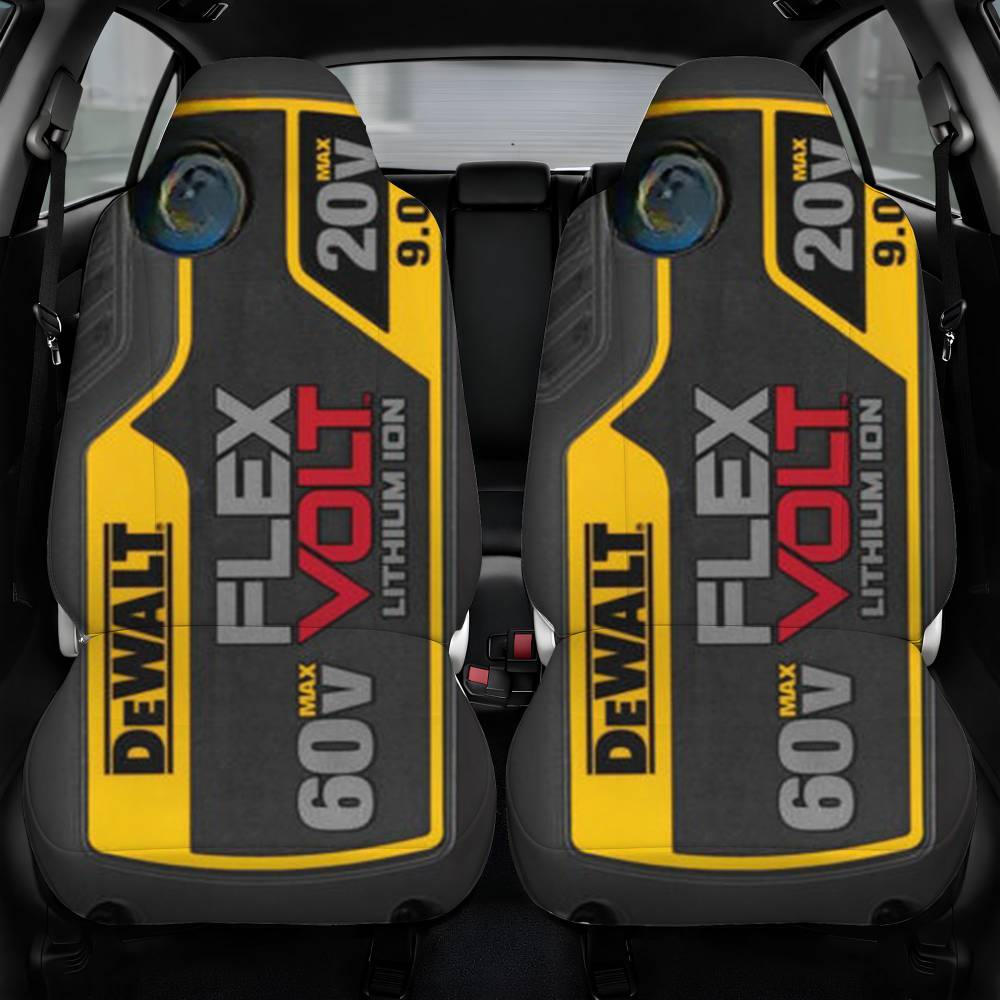 Dewalt Lithium Ion_Magic Car Seat Cover Front Pair
