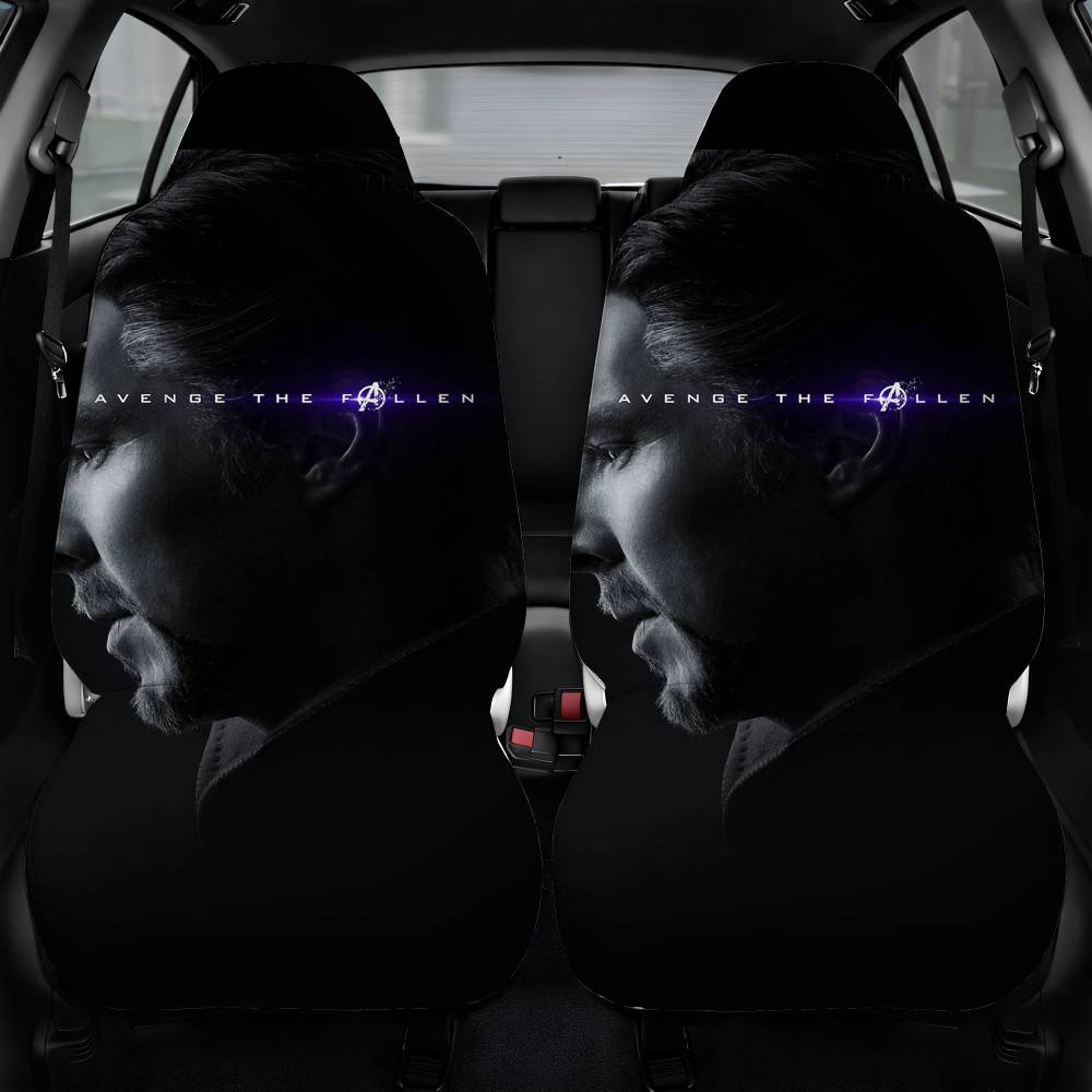 Doctor Strange Avengers Endgame Poster Marvel Hero Art Car Seat Cover Front Pair