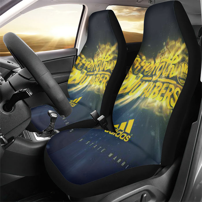 Gsw Strength In Numbers Adidas Rear Car Seat Covers