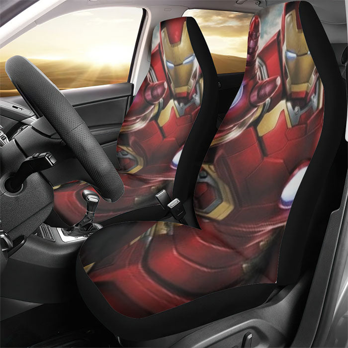 Iron Man Avengers Wallpaper Rear Car Seat Covers