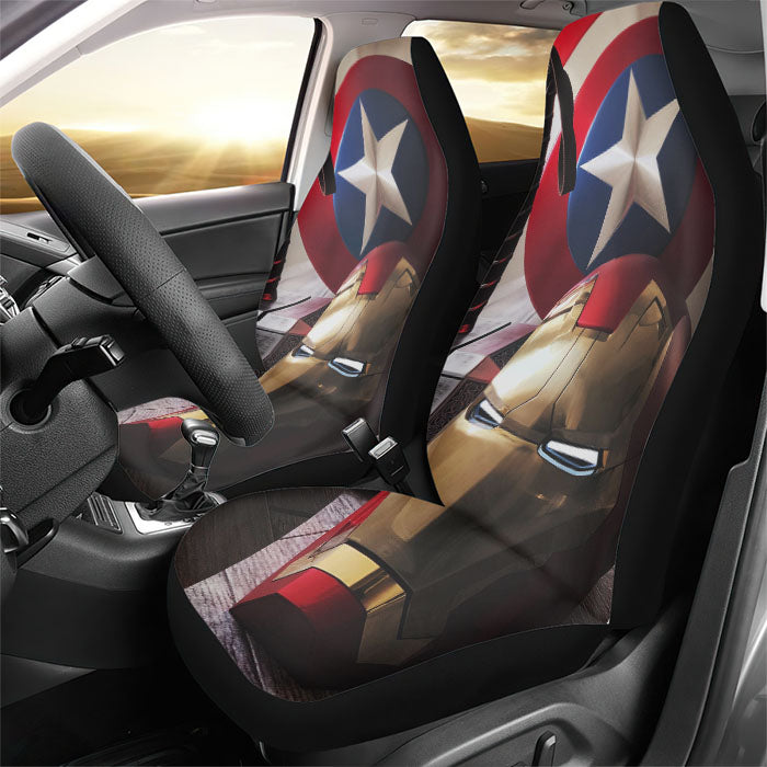 Iron Man Captain America Thor Rear Car Seat Covers