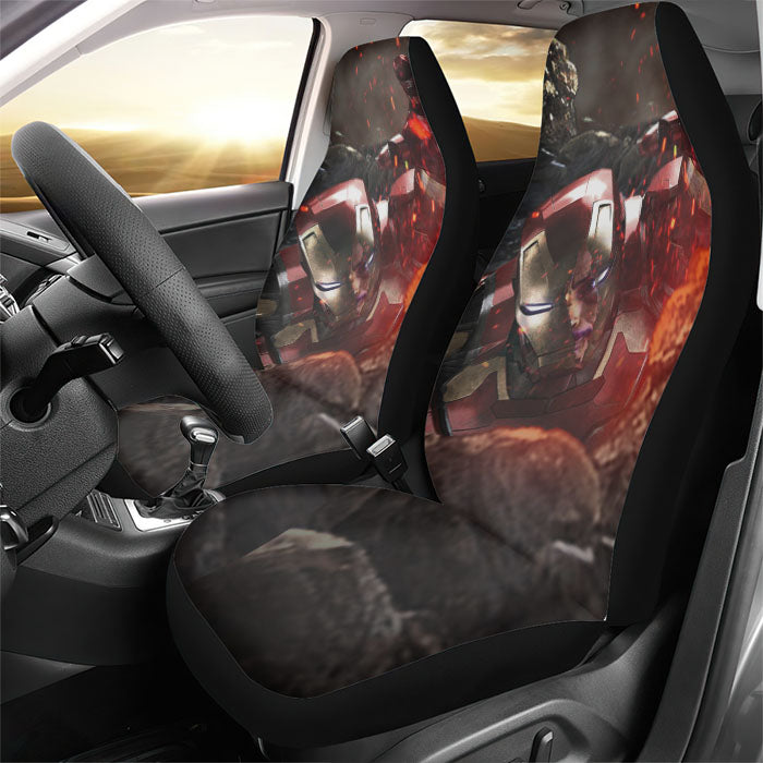 Iron Man In Avengers Infinity War Rear Car Seat Covers