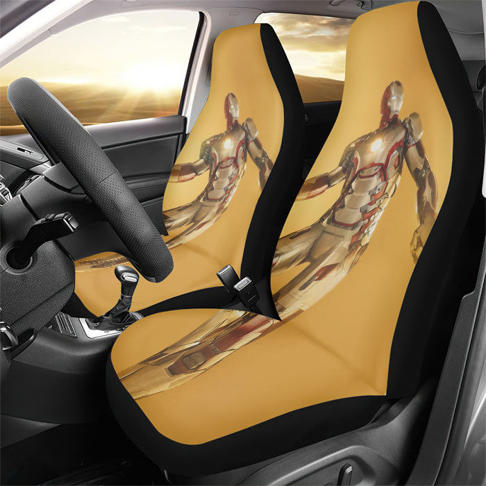 Iron Man Marvel Hero Avengers Art Rear Car Seat Covers