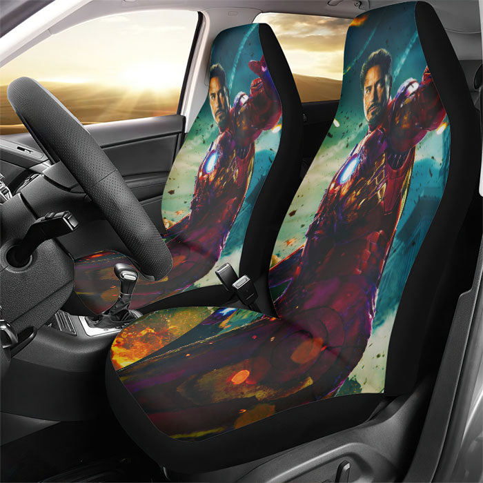 Iron Man The Avengers Rear Car Seat Covers