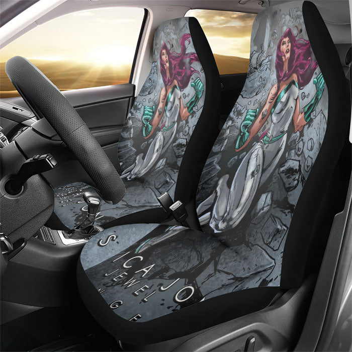Jessica Jones Avengers Rear Car Seat Covers