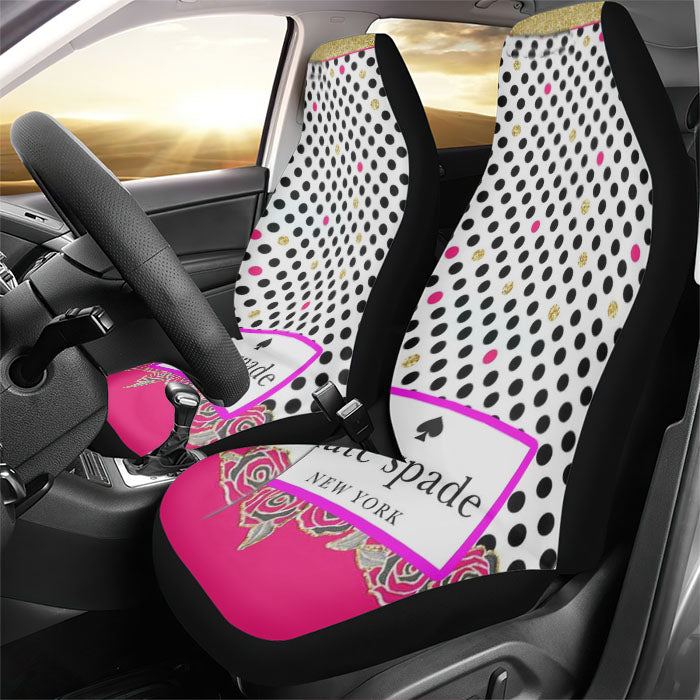 Kate Spade Floral Polka Dot Rear Car Seat Covers