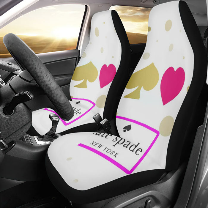 Kate Spade Hot Gold Pink Rear Car Seat Covers