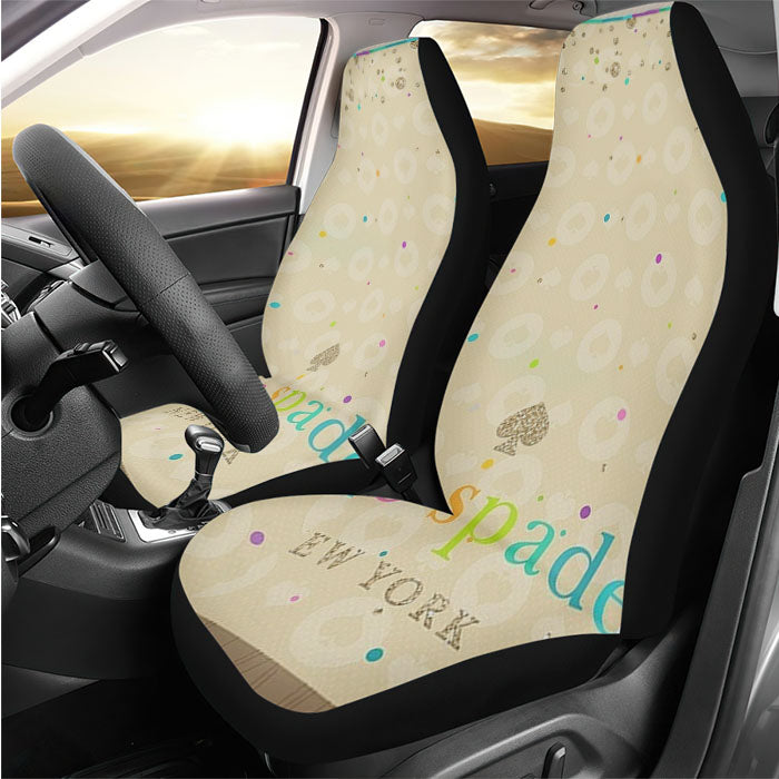 Kate Spade New York Rainbow Cream Rear Car Seat Covers
