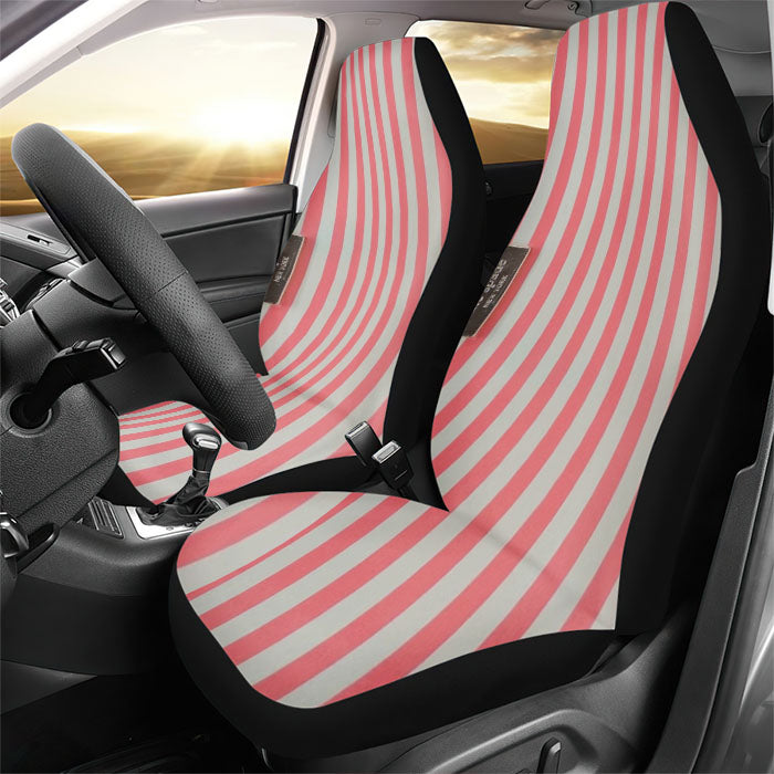 Kate Spade Ocean Drive Stripe Neda Hot Pink And Cream Wallet Rear Car Seat Covers