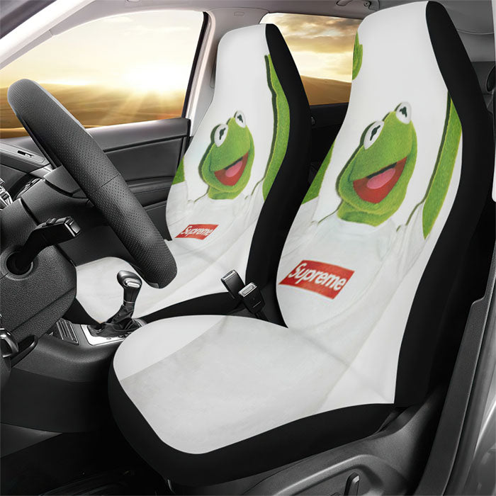 Kermit Green Hypebeast Toad Rear Car Seat Covers