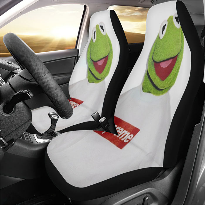 Kermit Hypebeast Green Toad Rear Car Seat Covers