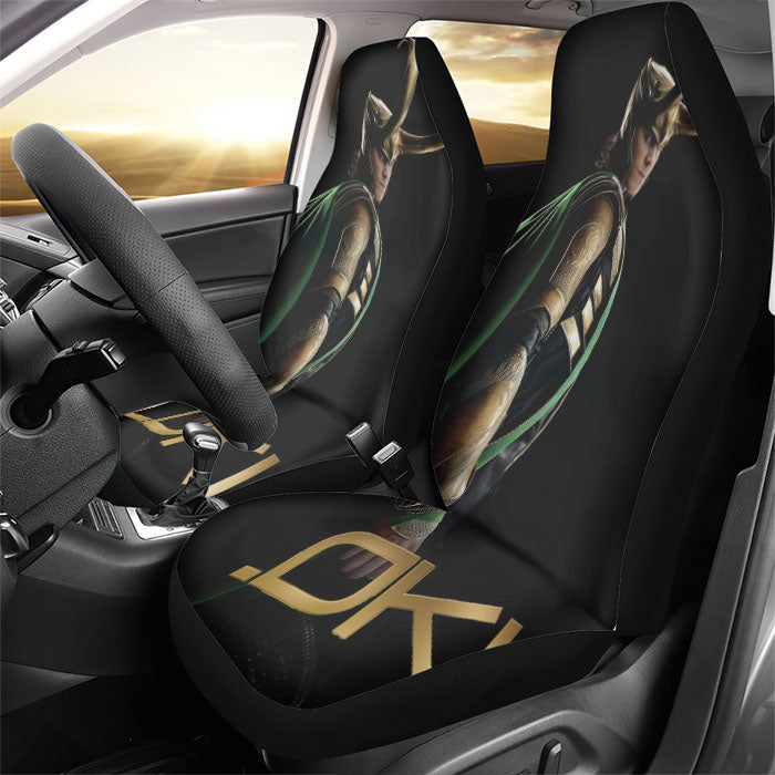 Loki The Avengers Rear Car Seat Covers