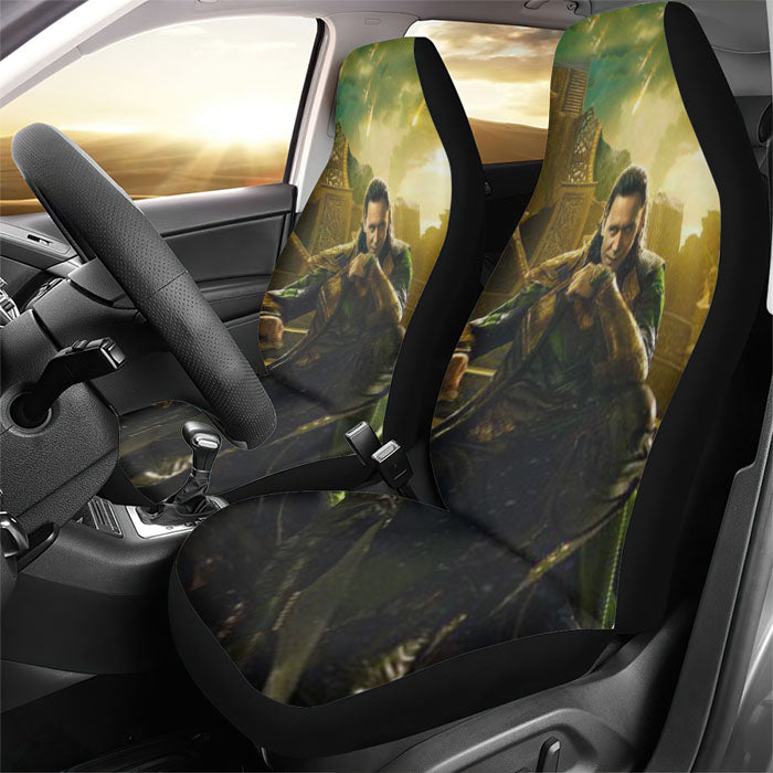 Loki Thor The Dark World Rear Car Seat Covers