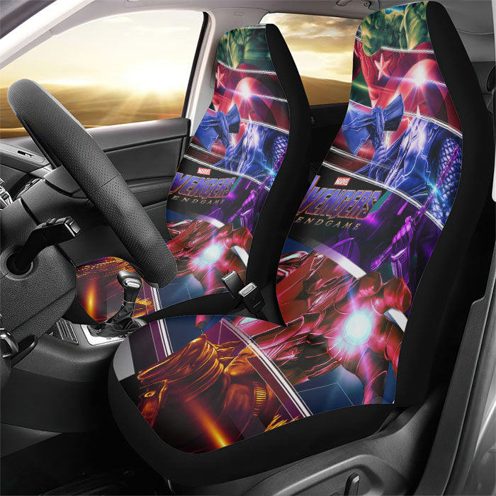 Marvel Avengers Endgame Heroes Poster Rear Car Seat Covers