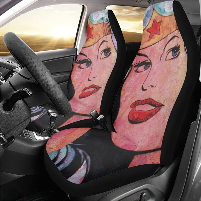 Wonder Woman Wallpaper Rear Car Seat Covers
