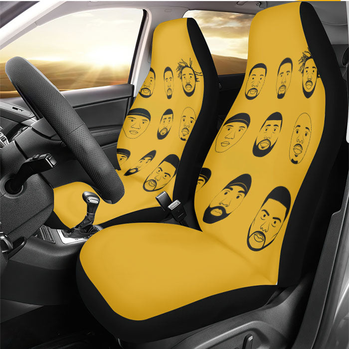 Wu Tang Clan Personel Face Art Rear Car Seat Covers