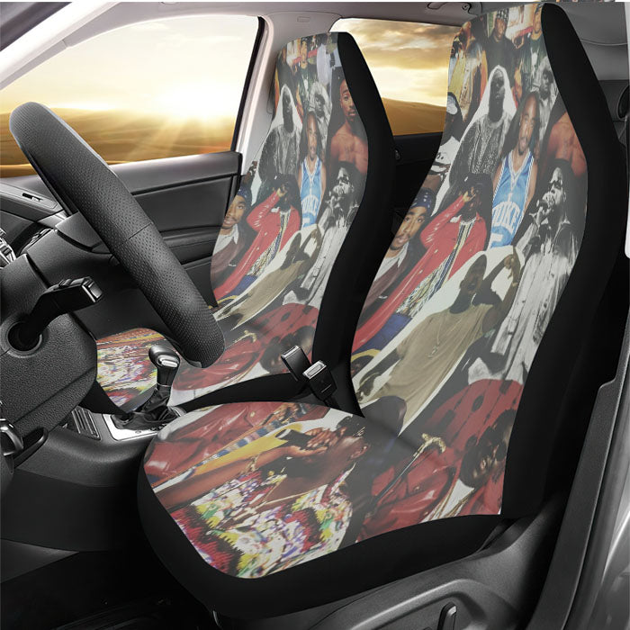 Wu Tang Clan Rap Hip Hop Music Collages Rear Car Seat Covers