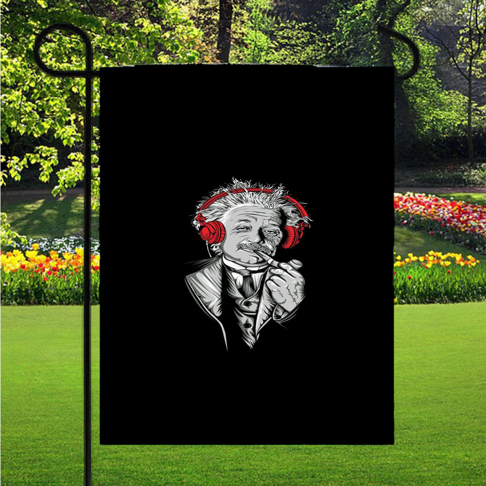Albert Einstein Wallpaper Garden Flags Lawn 12 X 18 Inch