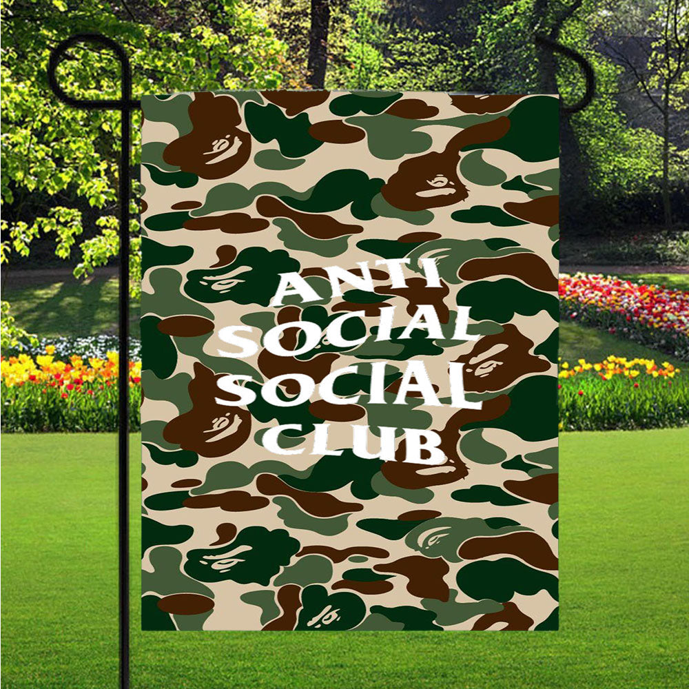 Anti Social Social Club Garden Flags Lawn 12 X 18 Inch