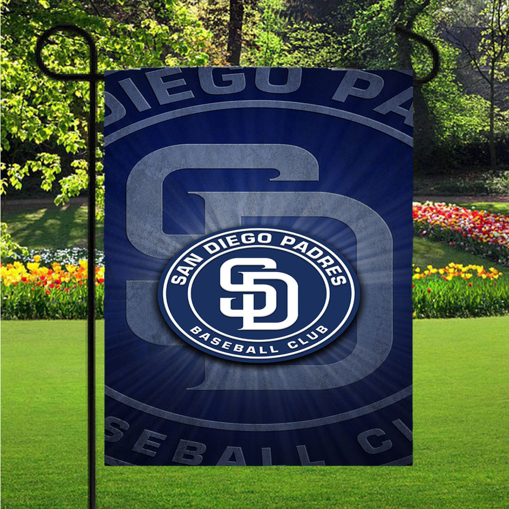 Awesome San Diego Padres Logo Wallpaper Garden Flags Lawn 12 X 18 Inch