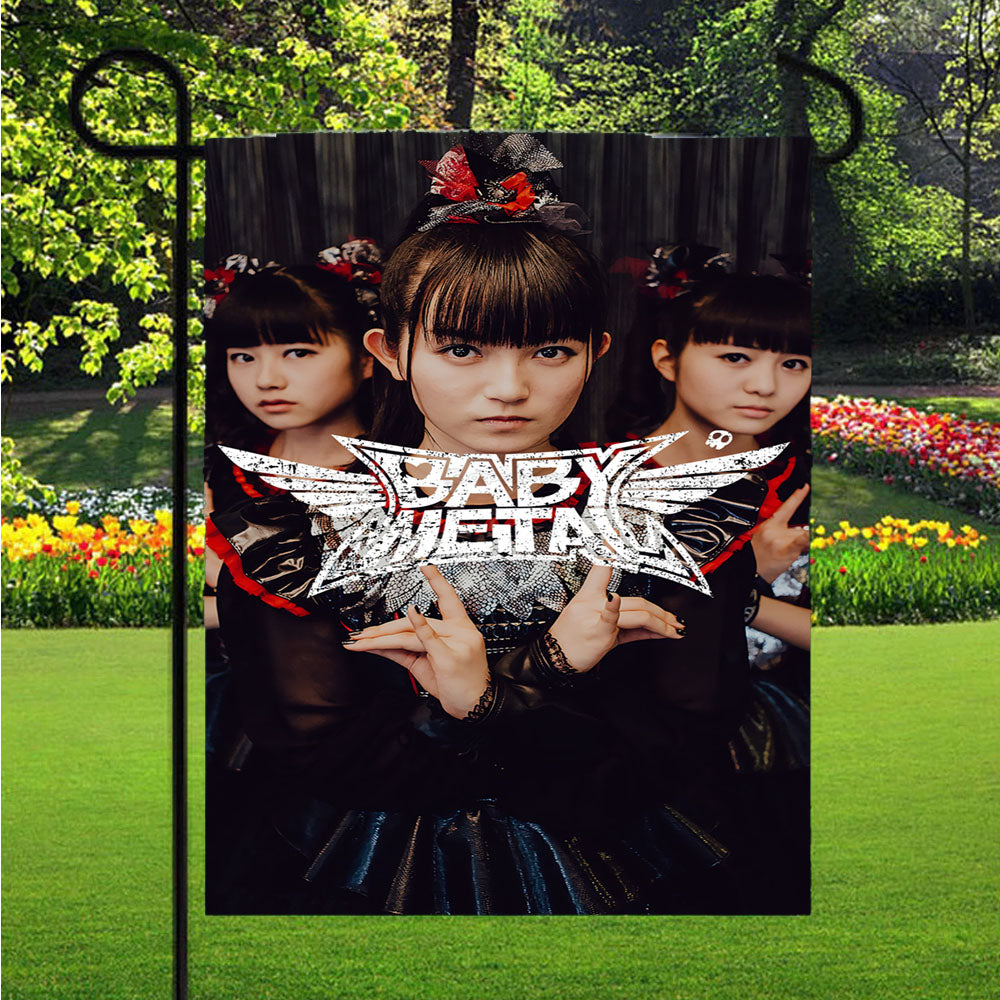 Baby Metal Garden Flags Lawn 12 X 18 Inch