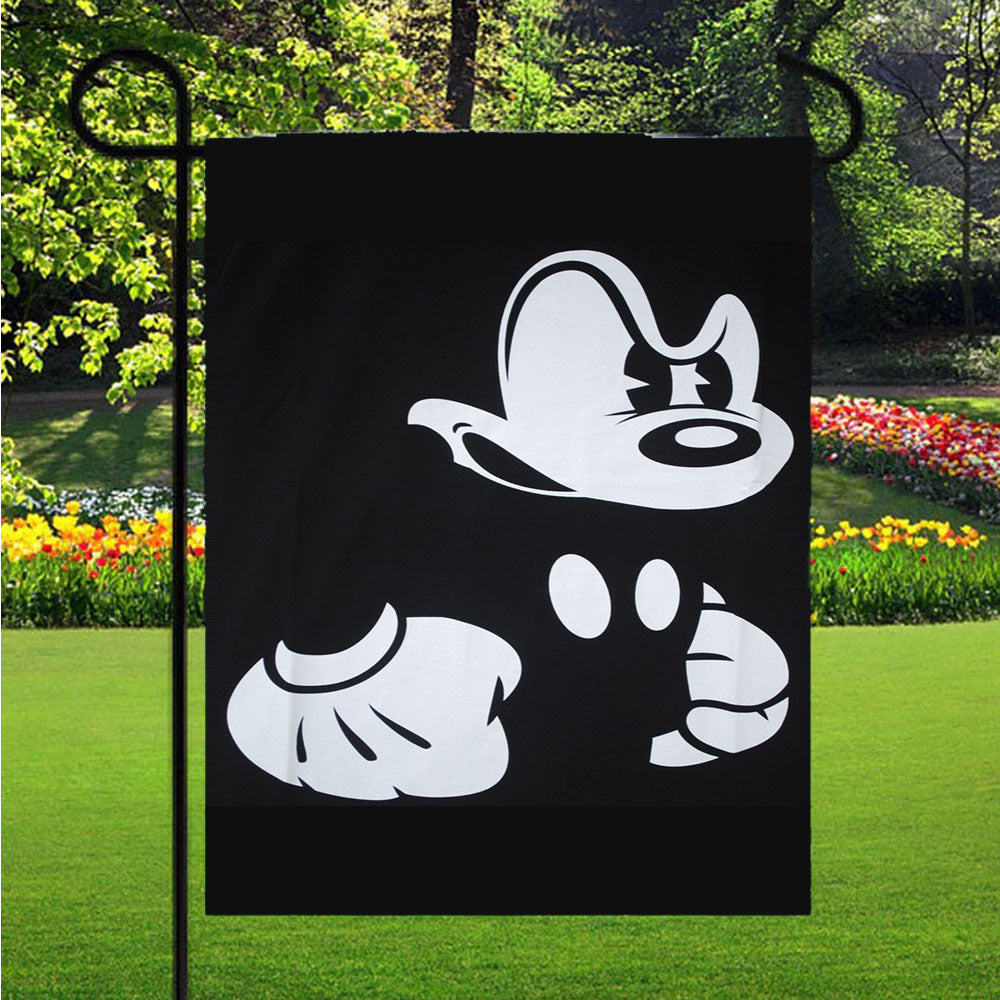 Bad Mickey Mouse Dope Pictures Garden Flags Lawn 12 X 18 Inch